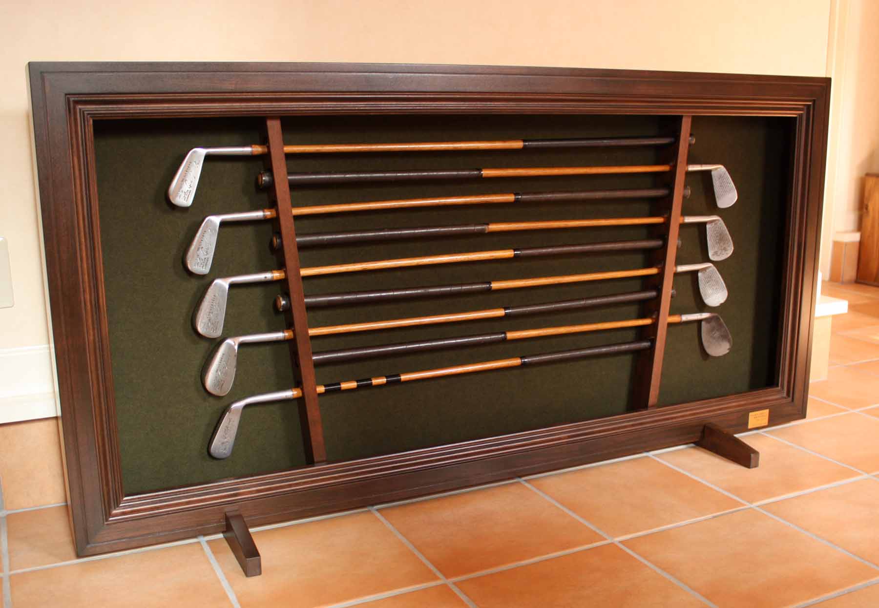 木製 ゴルフクラブスタンド ゴルフラック ディスプレイ 収納家具